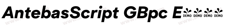 AntebasScript GBpc E字体转换